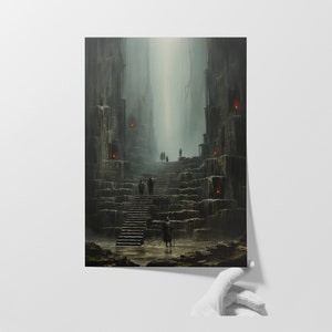 Zwielichtgeflüster: Fine Art Giclée Druck | Surreale Kunstfertigkeit Dunkel Wohnkultur | Rätselhafte Wandkunst | Fesselnde Ästhetik