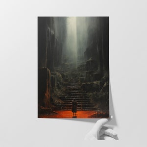 Abyssal Symphony: Fine Art Giclée Print | Surreal Artistry | Dark Home Decor | Enigmatic Wall Art | Captivating Aesthetic | Victorian Gothic