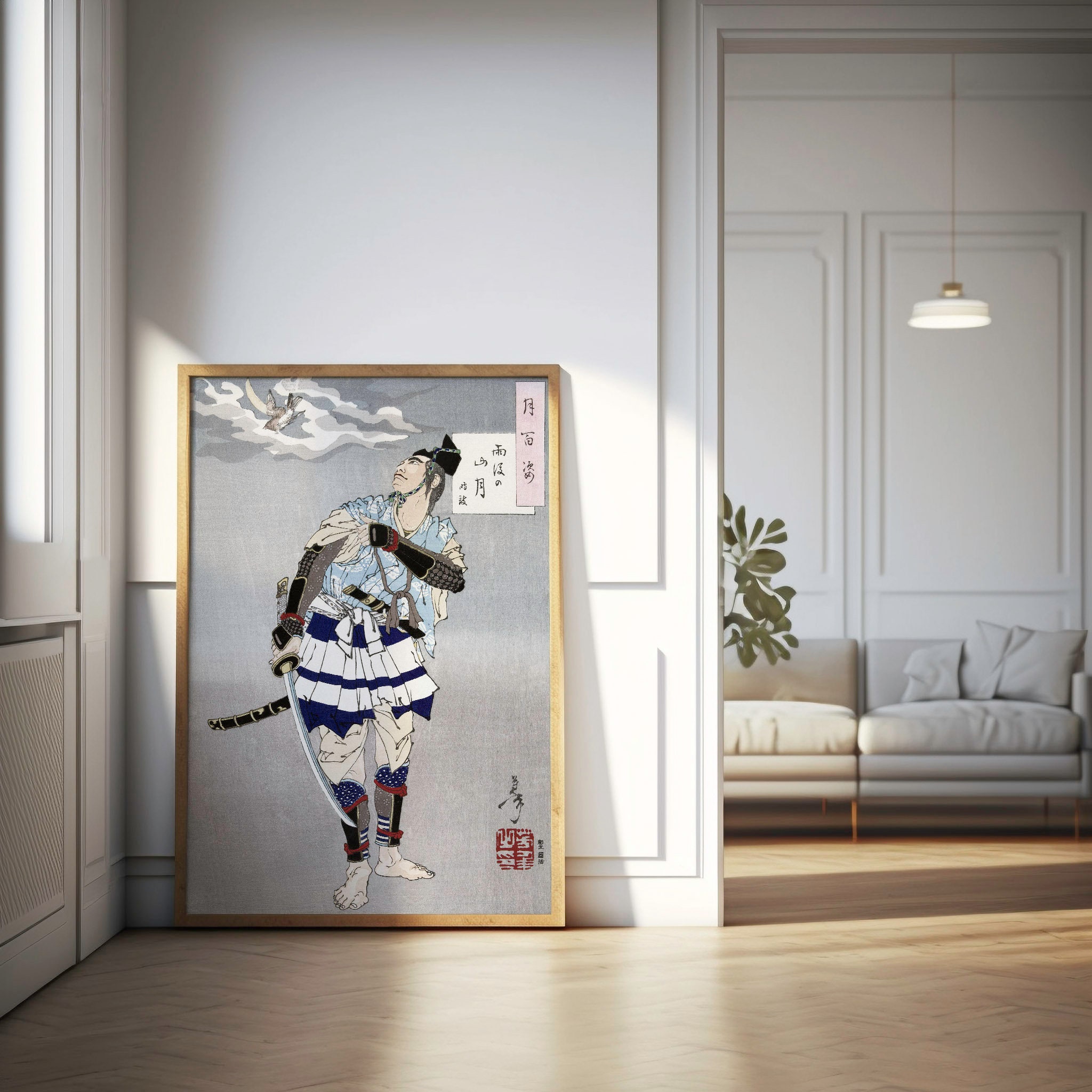 Japanese Vintage Poster by Tsukioka Yoshitoshi - Japanese Art Print ...