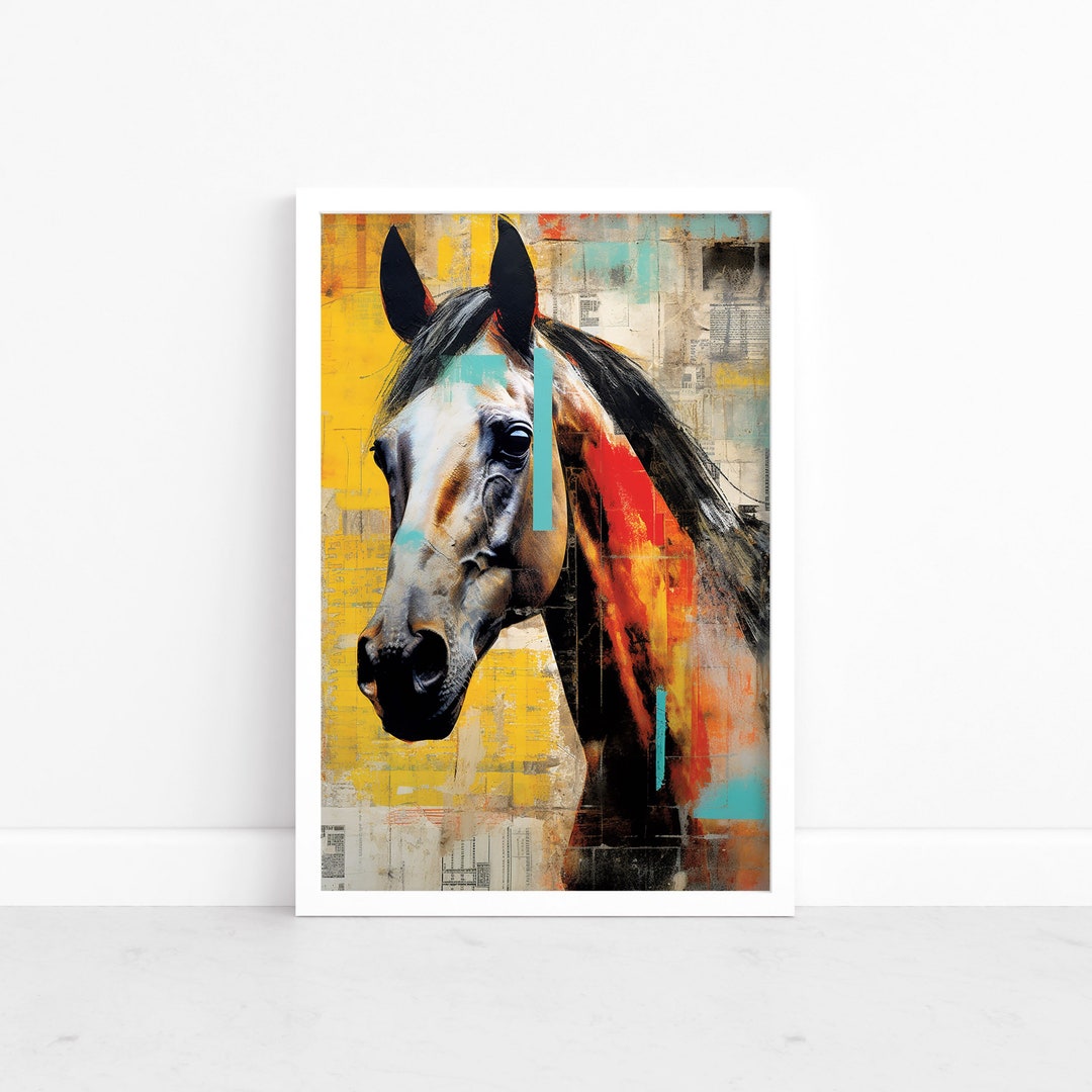 Horse Abstract: Equine Art Print | Modern Equestrian Decor | Abstract ...