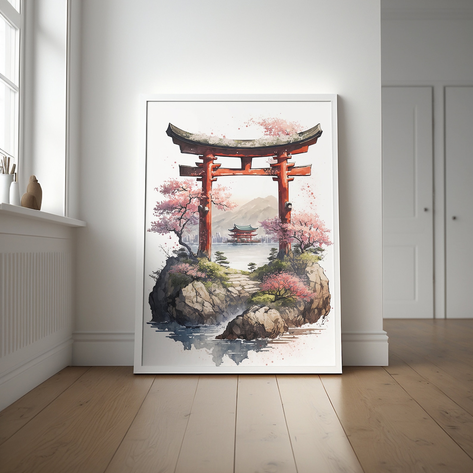 Spirit of the Torii Gate Poster | Authentic Japanese Watercolor ...