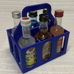  6 Packs Small Juice Mini Glass Liquor Wine Bottles for
