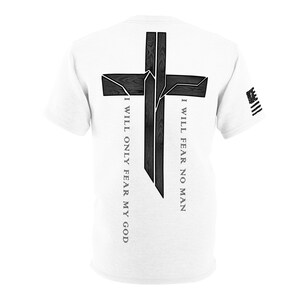 Only Fear God Tee With Cross Flag