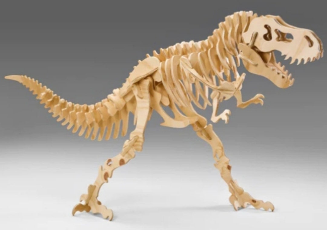 Gigantic Trex Wood Dinosaur Skeleton Puzzle. We Offer Two Different