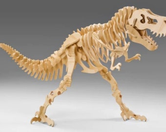 We only deliver inside the United States. Gigantic T-Rex wood dinosaur skeleton puzzle. We offer two different sizes and thicknesses.