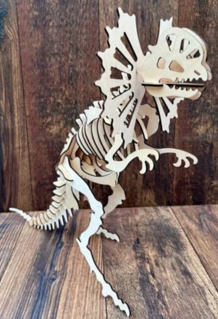 Gigantic Dilophosaurus Dinosaur Skeleton Puzzle. We Offer Two Different ...