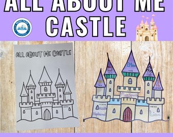 All About Me Worksheet | Back to School Activity | Get to Know You | Castle Theme | Kids Educational Activity | Back to School