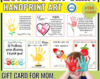 Mother's Day Craft Printable - Handprint Poem - Interview Questions About Mom, Grandma, Nana - Preschool Toddlers Activity