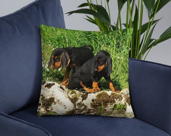 Pet Portrait Custom Cushion Cat Portrait Dog Portrait Pet Memorial Gift Pet Loss Gift Personalised Pet Portrait Premium Cushion