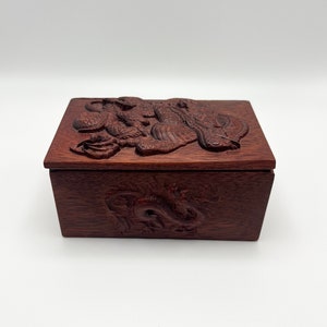 Hand Carved Dragon Box