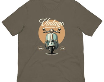 Vespa endless t-shirt, Life begins after riding, Cute Italian Vespa, Scooter Shirt, Moped T-Shirt, Retro Scooter, Scooter Lover Retro