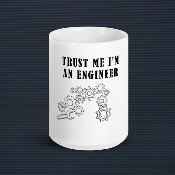 Croyez-moi, je suis un ingénieur, tasse à café, cadeau d'anniversaire, cadeau ingénieur, cadeau de remise des diplômes, cadeau drôle, tasse drôle, pas un putain de magicien,