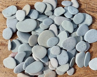 Selection Of 50 Small  Stones 0.5 - 1.1"/1.4-3 cm- Tiny/Small Sea Stones,Small Sea Stones, Pebble Art Stones, #16