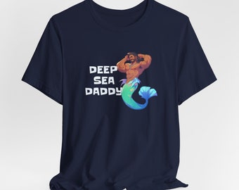Deep Sea Daddy Merman T-Shirt: LGBTQ+ Ocean Lover Tee
