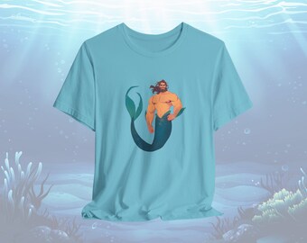 Merman Graphic Tee: Unisex Mermaid Gift
