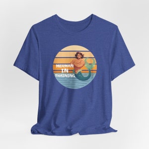 Merman In Training Graphic Tee | Unisex Mermaid Shirt | Short-sleeve Bella+Canvas 3001 | Perfect Mermaid Gift