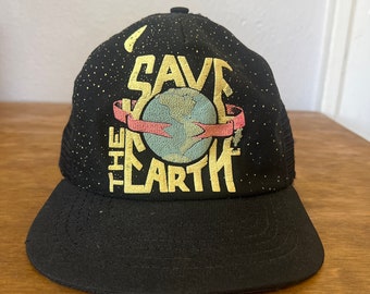 Vintage Mesh Snapback Save The Planet Hat