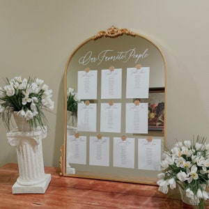 Seating Chart Wedding, Minimalist Wedding Seating Chart, Table Seating Chart, Numbers Seating Chart, Wedding Guest Name, Our Favorite People
