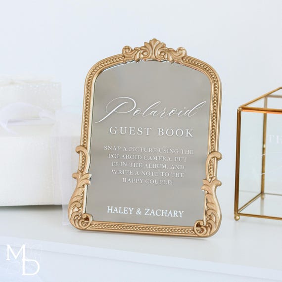 Wed Sign Polaroid Guest Book | Polaroid Guest Book Sign Wedding | Snap It Stick It Sign It | Alternative Guest Book Wedding | Wedding Sign