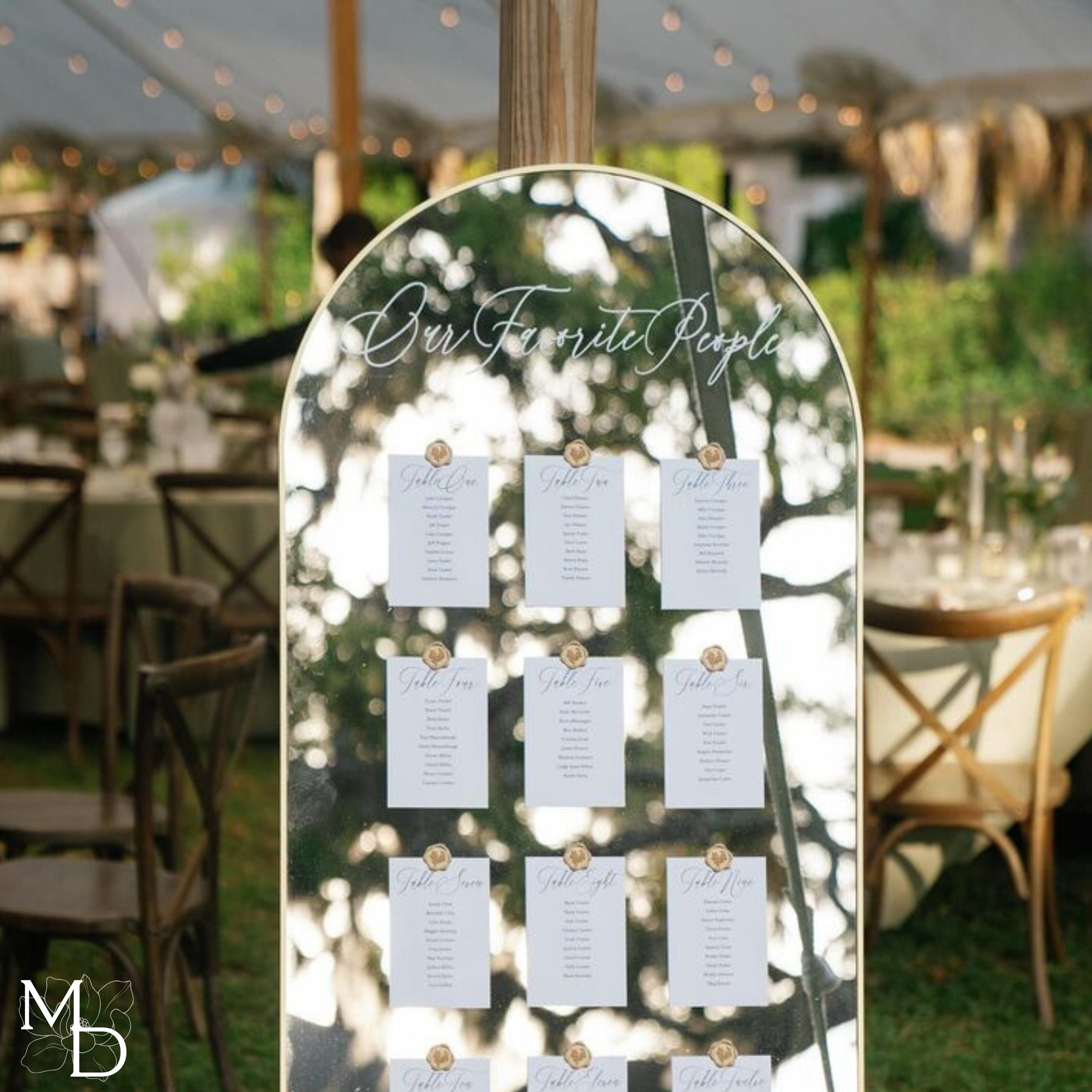 Gold Minimal Wedding Seating Chart With Built-in Stand - Etsy
