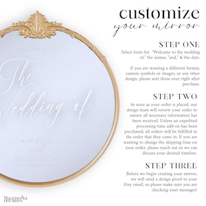 Elegant Wedding Welcome Sign for 2024 Weddings on Large Gold Round ...