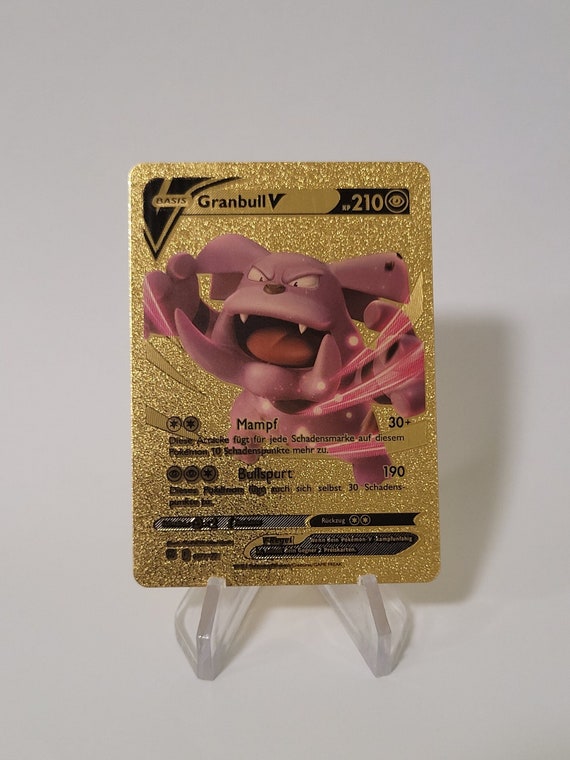 Pokemon Card Granbull Gold Plastic Card Custom Made Trading Card Gift  Present German Limited - Etsy