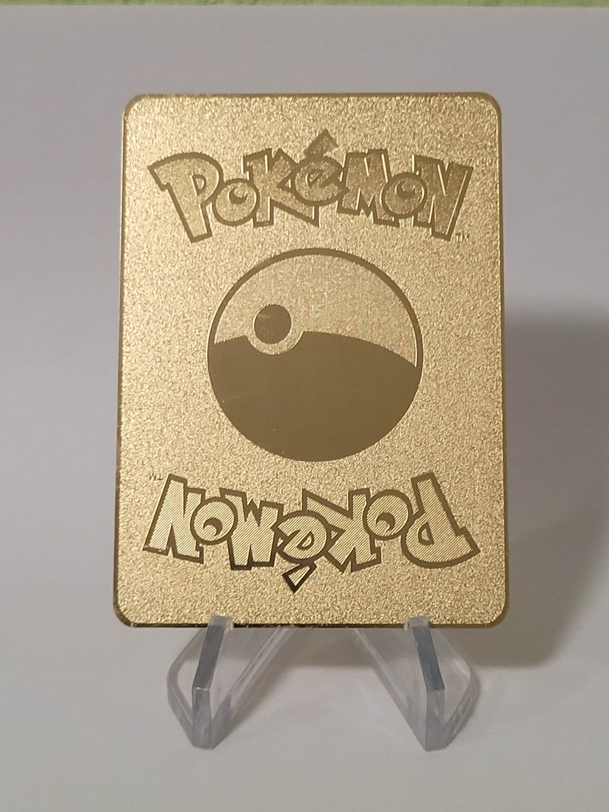 Pokemon Card Ditto VMAX Gold Metal Card Custom Made Pokemon Card Ditto VMAX Gold Metal Card Custom Made