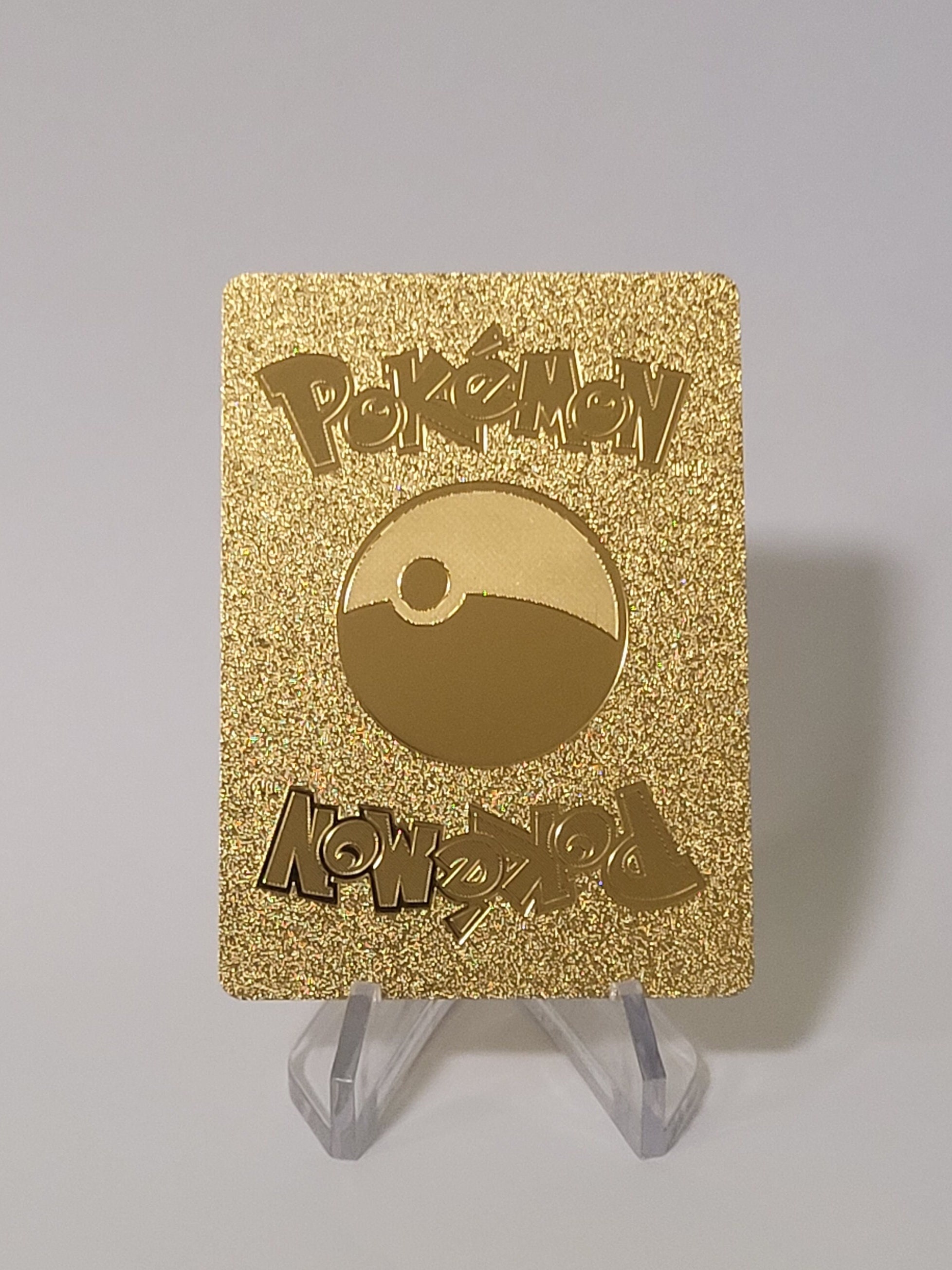 golden eevee pokemon card Pokemon Card Evoli / Eevee Gold Plastic Card Custom Made Trading Card Gift  Present German Limited