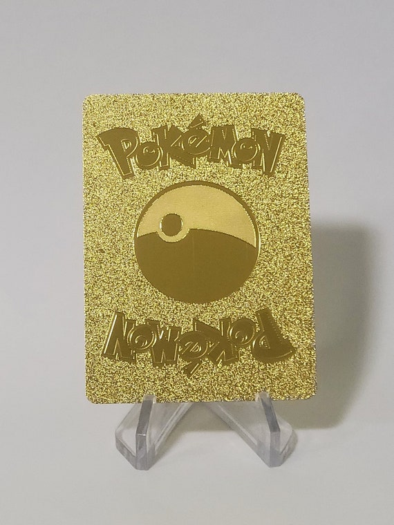 Pokemon Card Zamazenta V Gold Plastic Card Custom Made Trading