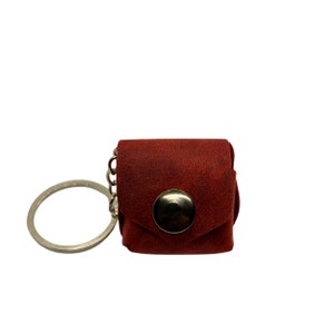 Leder Schlüsselanhänger und kleine Münztasche | Key Organizer für 1-4 Schlüssel | Taschenanhänger | Geschenke für frauen und männer