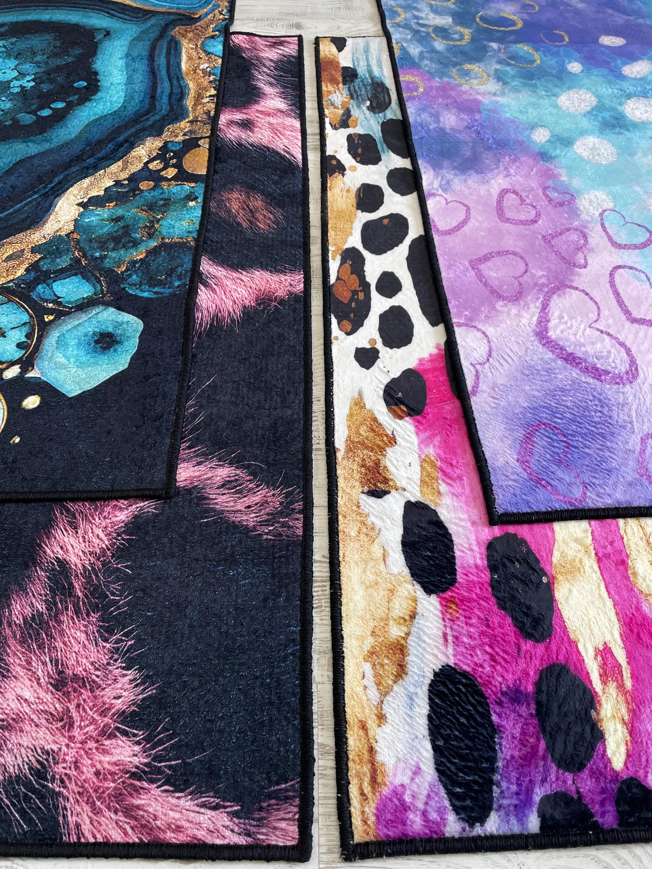 Pink Leopard Print Rug: Barbiecore Y2K Style Area Carpet, Faux Fur