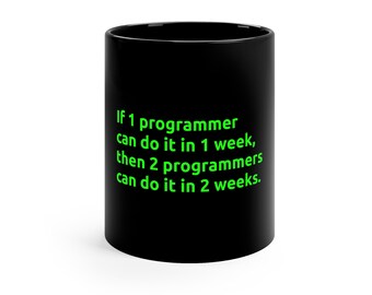 Zabawny kubek z cytatem dotyczącym programowania