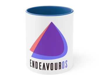 EndeavourOS Linux kubek do kawy