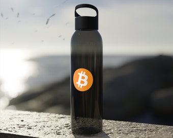 Bouteille d'eau Bitcoin élégante - Parfaite pour les amateurs de crypto | sans BPA, durable et étanche | Idéal pour la salle de sport, le bureau et les voyages