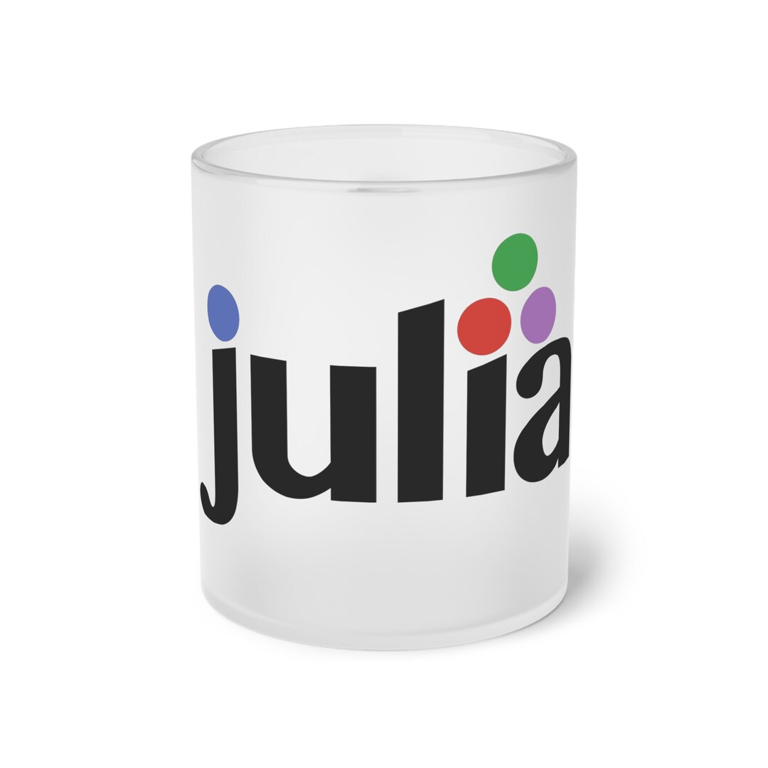 Julia Programming Language Frosted Glass Mug - Etsy