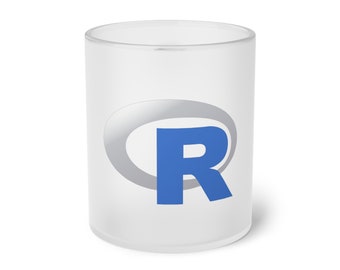 R Language Frosted Glass Coffee Tea Mug