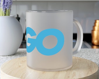 Taza de vidrio esmerilado GO