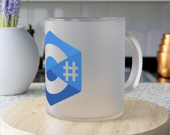 Taza de café y té de vidrio esmerilado en C#