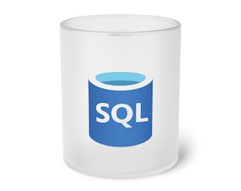 SQL - Taza de vidrio esmerilado