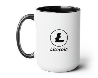 Litecoin - Crypto - Taza de té de café, 15 oz