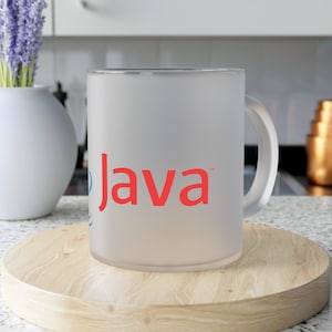 Frosted Glass Java Coffee Mug image 6