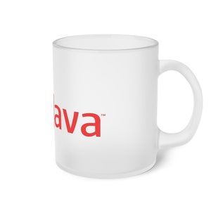 Frosted Glass Java Coffee Mug image 4