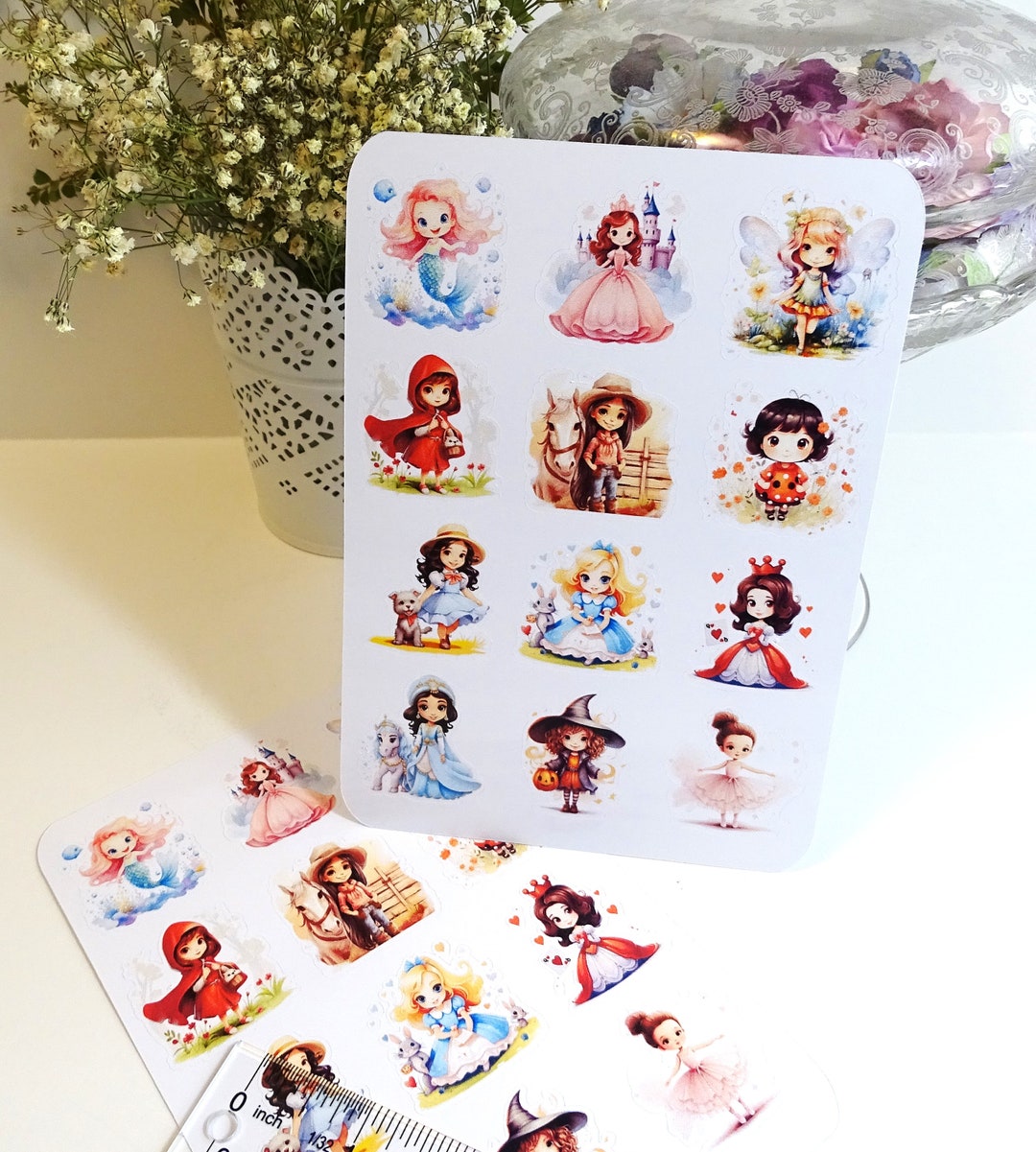 Small Princess Sticker Little Princesses Stickers/ Stickers / Little Girls - Etsy
