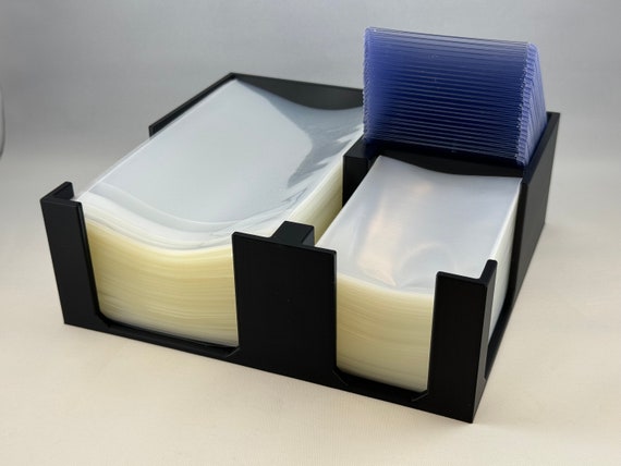 trading card holder sleeves 20 Pack 360 Pockets Black Trading Card Sleeves Binder Sheet Double Sided  Thicken