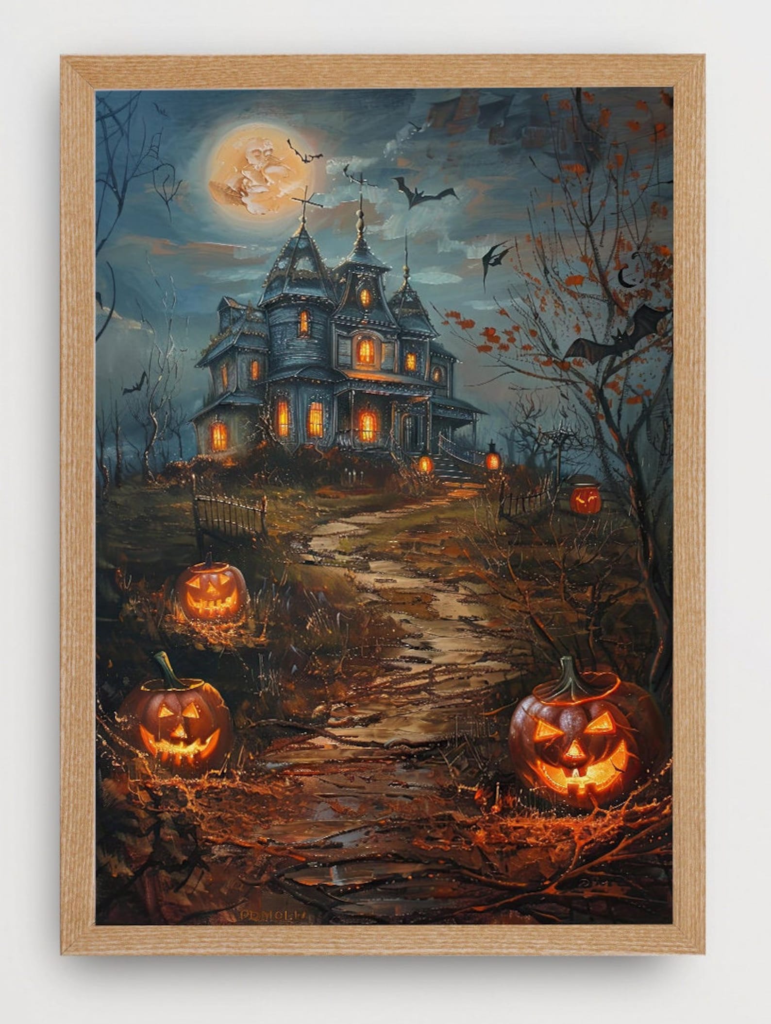 Halloween Wall Art Printable Halloween Vintage Halloween Print Haunted ...