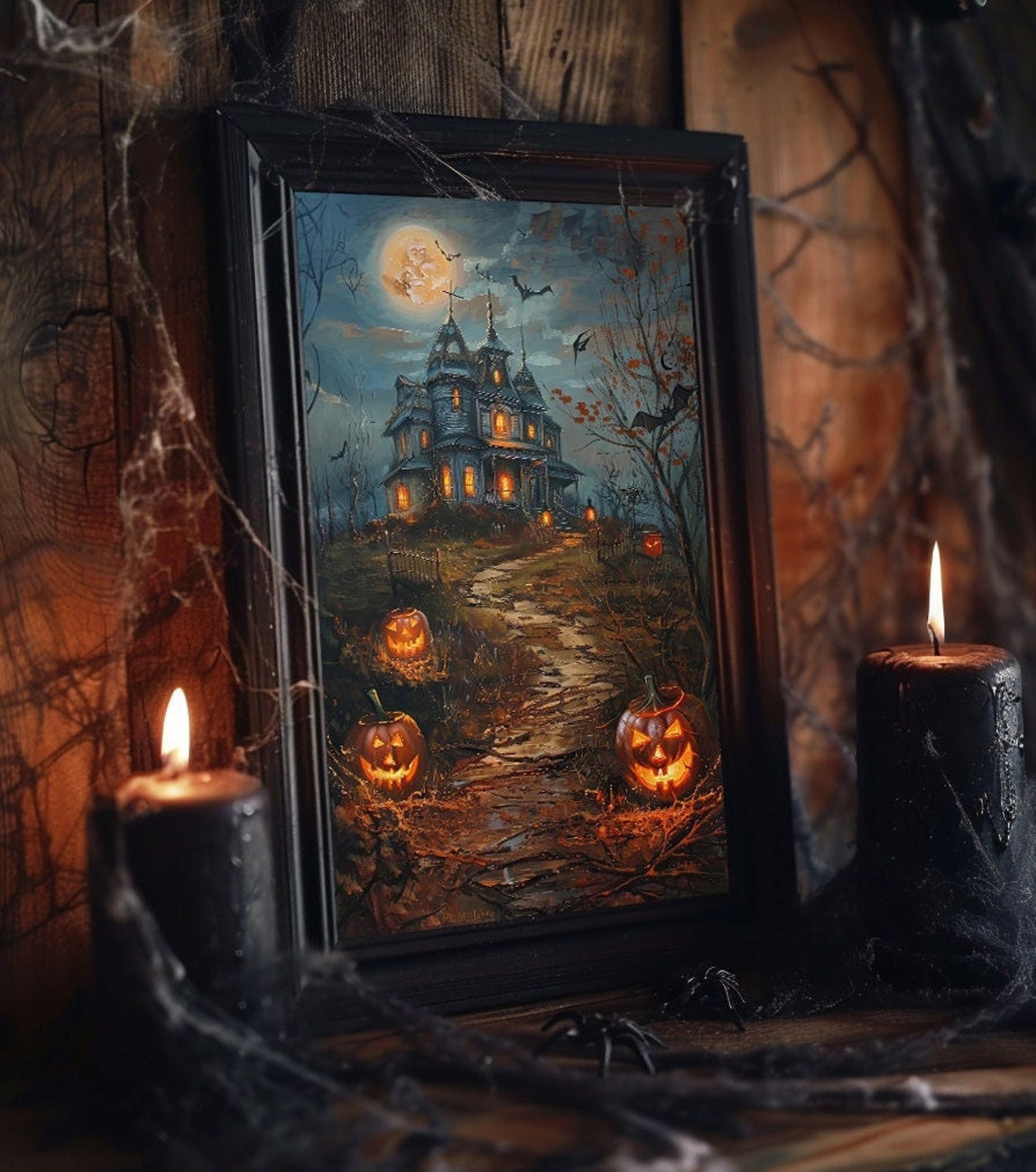 Halloween Wall Art Printable Halloween Vintage Halloween Print Haunted ...