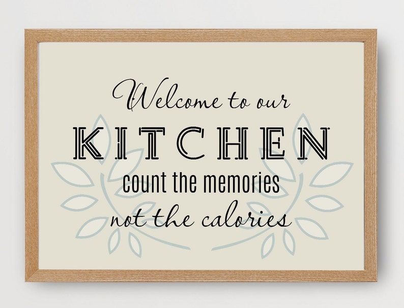 Kitchen Prints Set of 7 Kitchen Wall Art Aesthetic Kitchen Decor