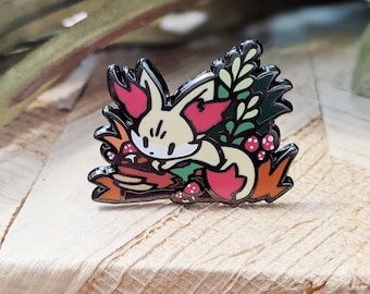 Wilderness Explorer: Mushroom Fennec Fox Hard Enamel Pin | Cute Gift | Pin Collectors