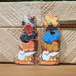 Kycklingstapel (flock) - Hård emaljnål