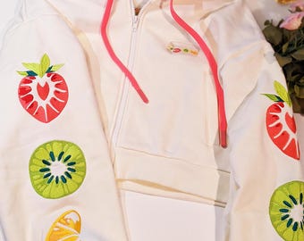 【Paragraph】22FW★ Fruit Fruit Logo Sweatshirt No.028 FRUTA HOODIE – CoraMisa
